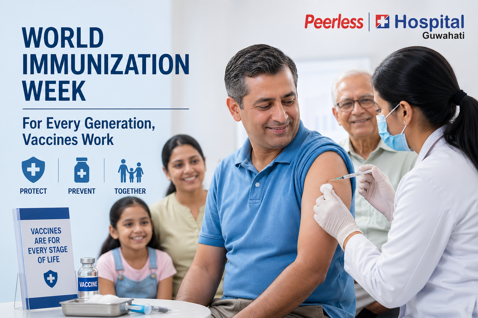 World Immunization Week: Peerless Hospital stresses adult immunization, says vaccination should continue beyond childhood